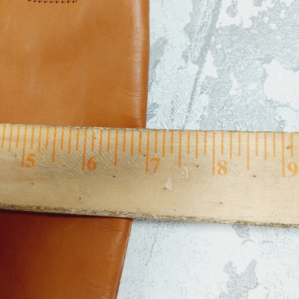NEW Nordstrom Oliver Brown Leather Slip On Block Heel Riding Boots O606 - Picture 10 of 12